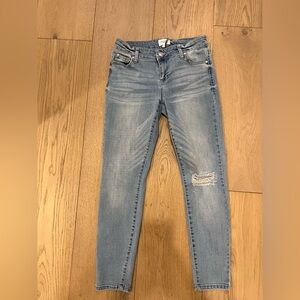 Celebrity Pink Light Blue Skinny Jeans